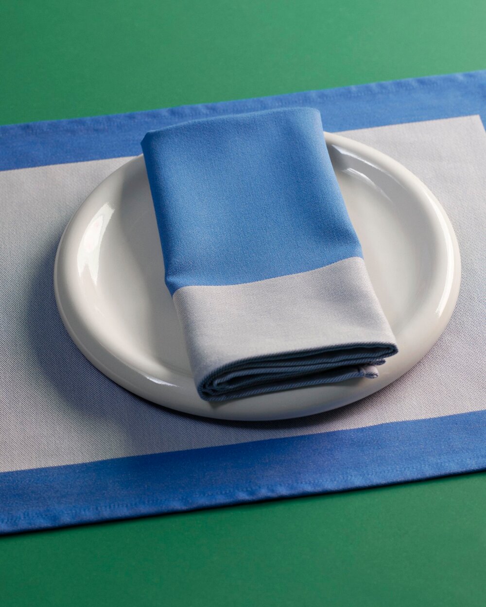 Ram dækkerserviet - blå